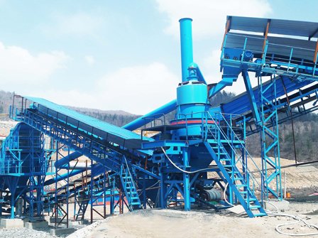 Mobile-Vertical-Impact-Crushing-Plant-site